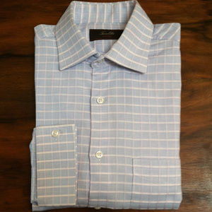 Tasso Elba Fitted Dress Shirt French Cuff